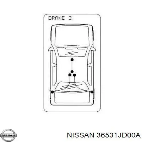 Cabo do freio de estacionamento traseiro esquerdo Nissan/Infiniti 36531JD00A preço, a partir de 37,92 USD