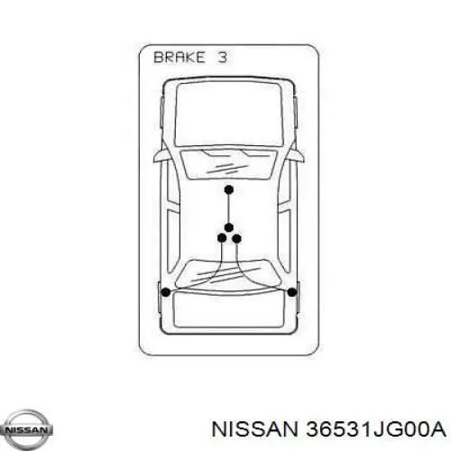 Cabo do freio de estacionamento traseiro esquerdo Nissan/Infiniti 36531JG00A preço, a partir de 31,18 USD