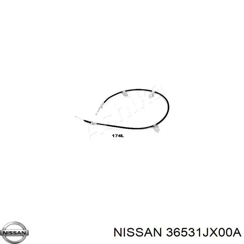 Cabo do freio de estacionamento traseiro esquerdo Nissan/Infiniti 36531JX00A preço, a partir de 53,56 USD