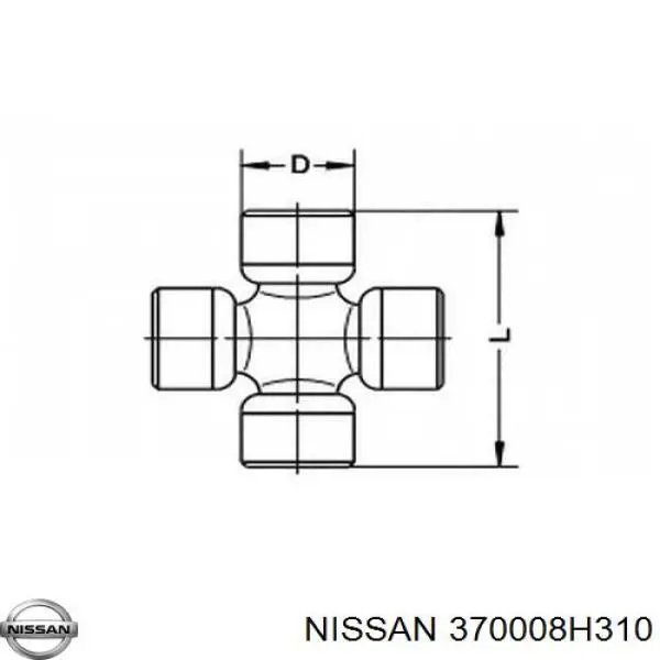 Junta universal traseira montada Nissan/Infiniti 370008H310 preço, a partir de 294,15 USD
