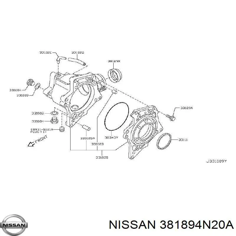 Bucim da caixa de transferência, da árvore primária Nissan/Infiniti 381894N200 preço, a partir de 13,83 USD