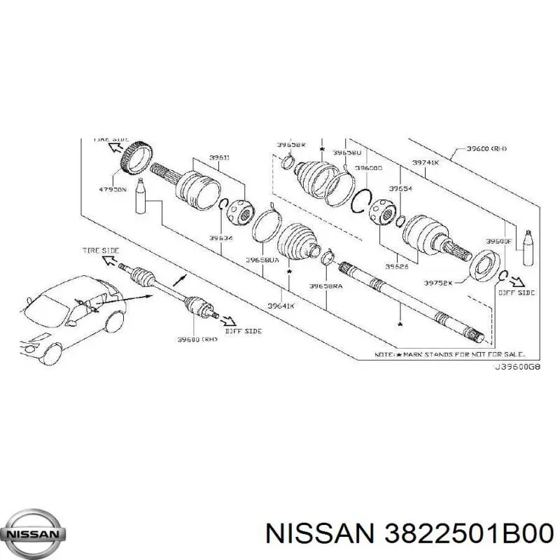  Nissan/Infiniti 3822501B00 preço, a partir de 10,86 USD