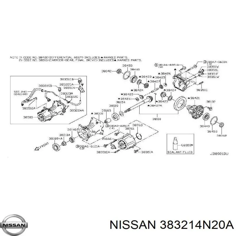 383214N20A Nissan/Infiniti 