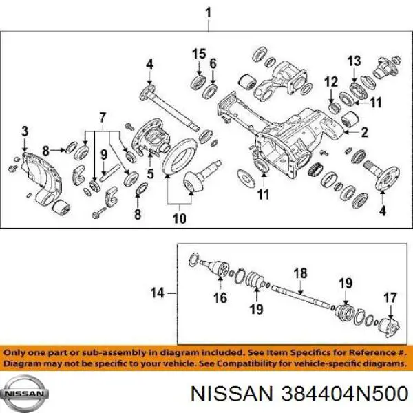  Nissan/Infiniti 384404N500 preço, a partir de 62,79 USD