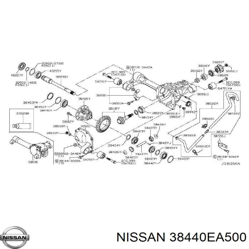  Nissan/Infiniti 38440EA500 preço, a partir de 42,46 USD