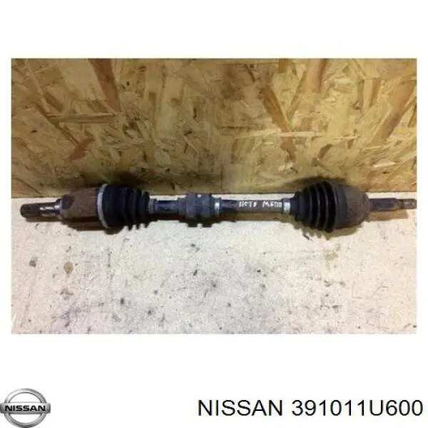 391011U600 Nissan/Infiniti Semieixo (acionador) dianteiro esquerdo