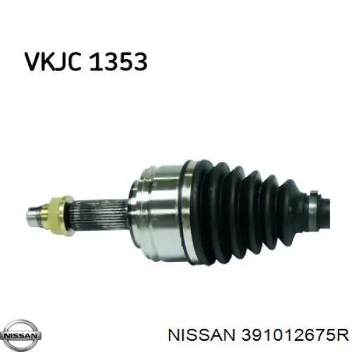 Compre 391012675R Nissan/Infiniti Semieixo (acionador) dianteiro esquerdo