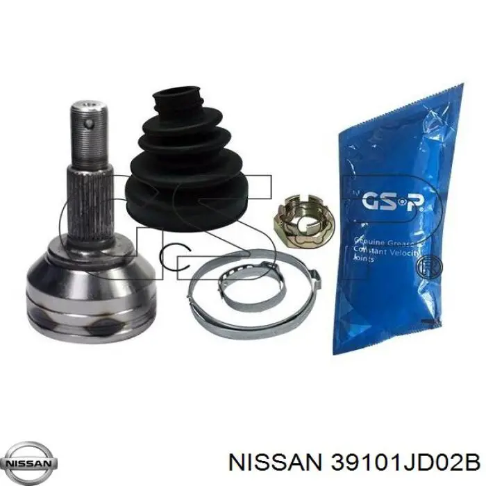 Semieixo (acionador) dianteiro esquerdo Nissan/Infiniti 39101JD02B preço, a partir de 129,09 USD