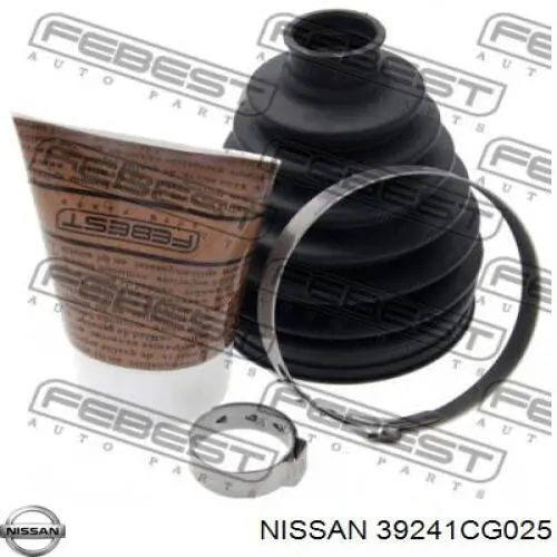 Compre 39241CG025 Nissan/Infiniti Bota de proteção externa de junta homocinética do semieixo dianteiro