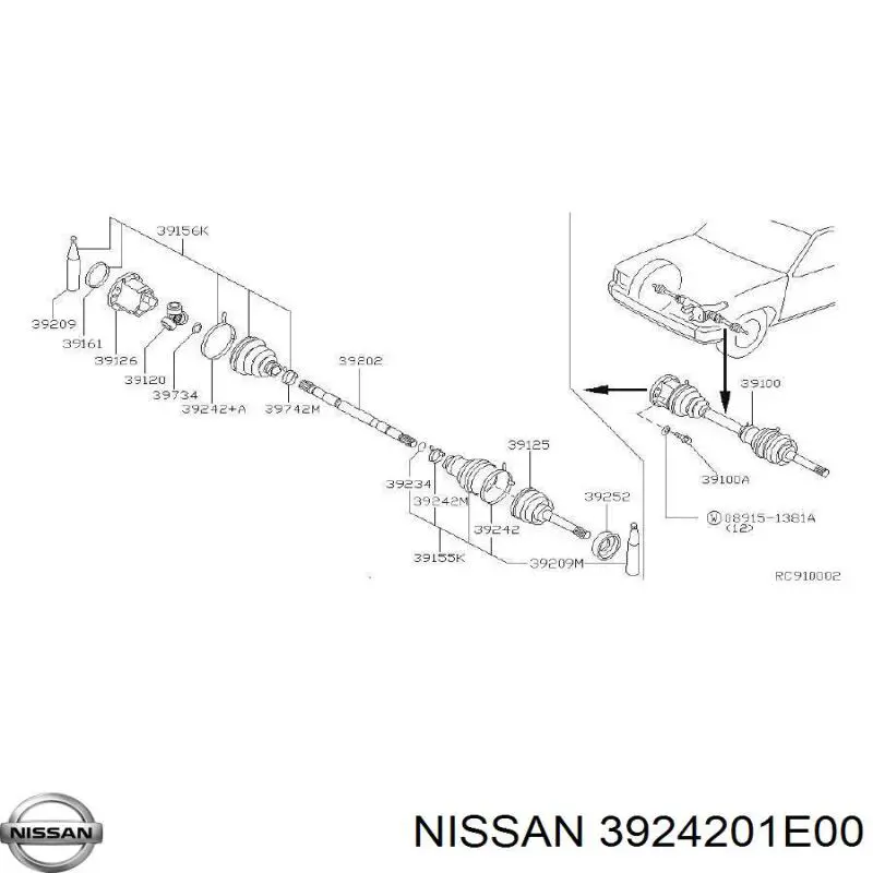  Nissan/Infiniti 39242BM710 preço, a partir de 1,49 USD