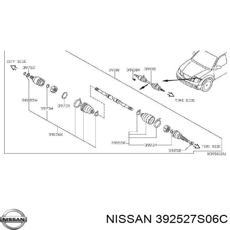 Compre 392527S06C Nissan/Infiniti 