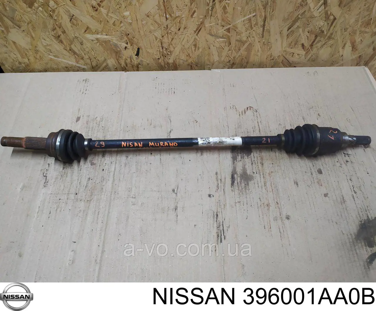 396001AA0B Nissan/Infiniti Semieixo traseiro