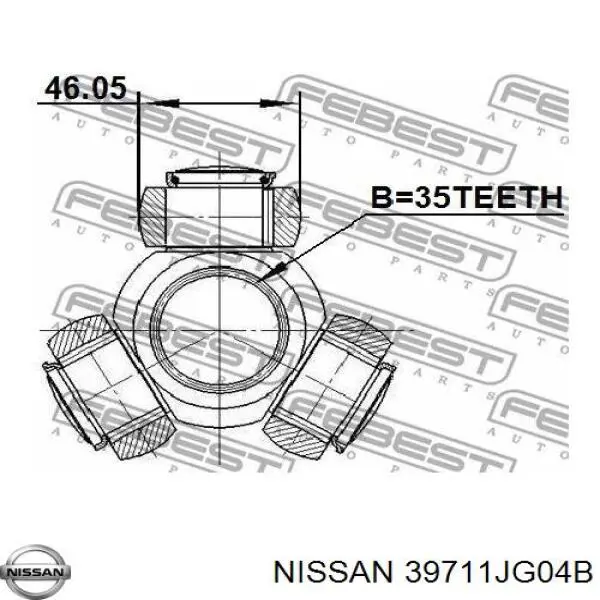 Compre 39711JG04B Nissan/Infiniti Junta homocinética interna dianteira esquerda