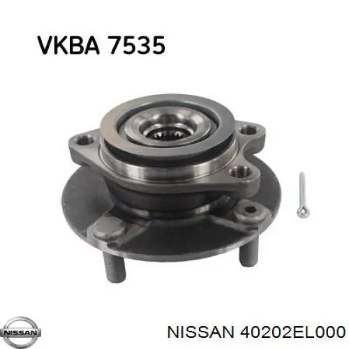 Cubo dianteiro 40202EL000 Nissan/Infiniti