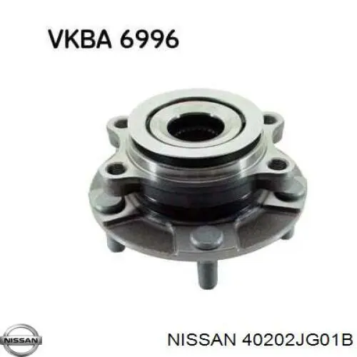 40202JG01B Nissan/Infiniti Cubo dianteiro