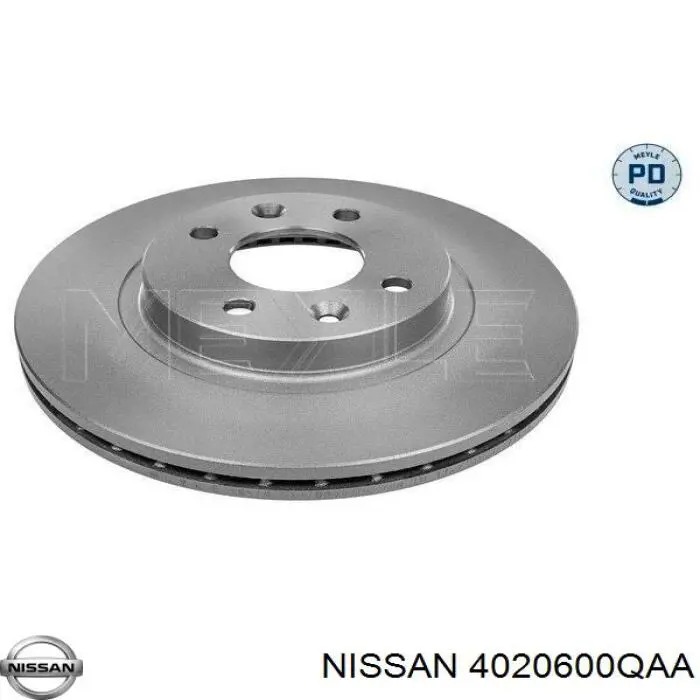 Disco do freio dianteiro 4020600QAA Nissan/Infiniti