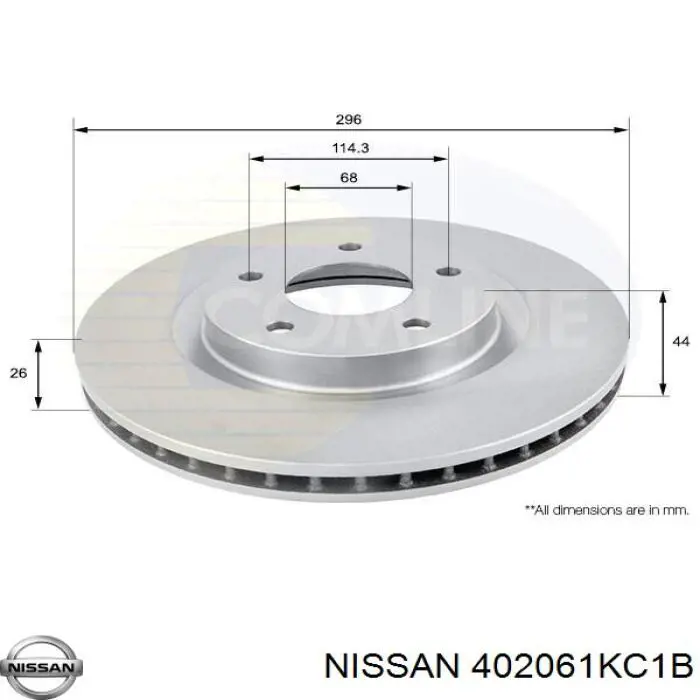 Disco do freio dianteiro Nissan/Infiniti 402061KC1B preço, a partir de 48,70 USD