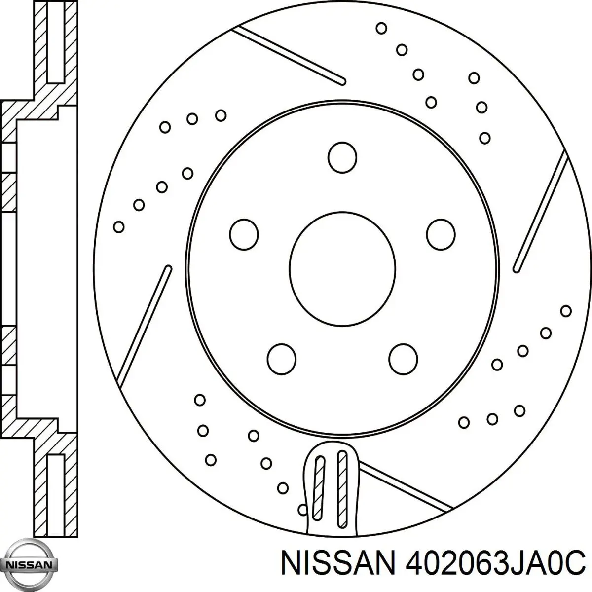 Disco do freio dianteiro Nissan/Infiniti 402063JA0C preço, a partir de 102,35 USD