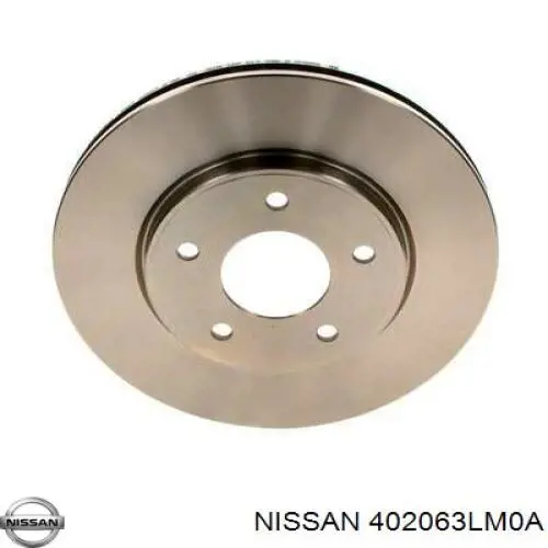 402063LM0A Nissan/Infiniti Disco do freio dianteiro