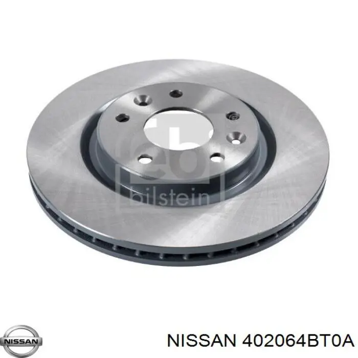 402064BT0A Nissan/Infiniti Disco do freio dianteiro