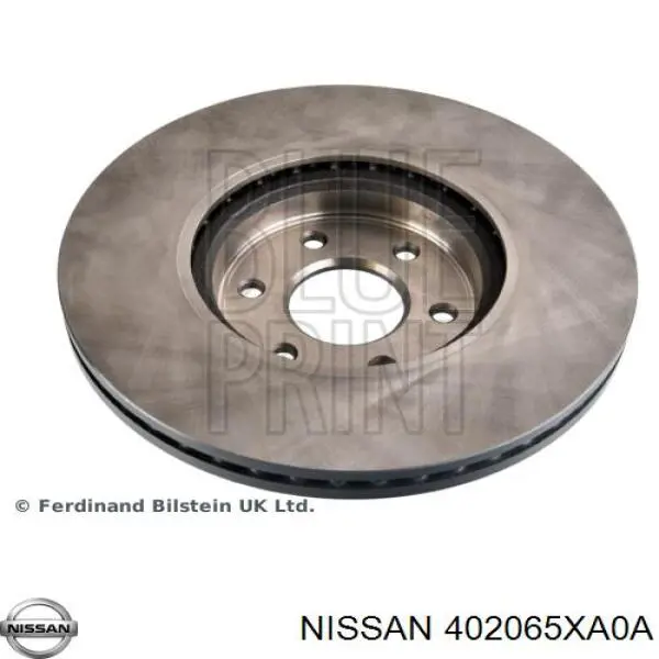 402065XA0A Nissan/Infiniti Disco do freio dianteiro
