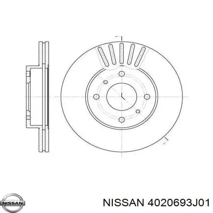 Disco do freio dianteiro Nissan/Infiniti 4020693J01 preço, a partir de 38,71 USD
