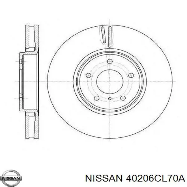 40206CL70A Nissan/Infiniti Disco do freio dianteiro
