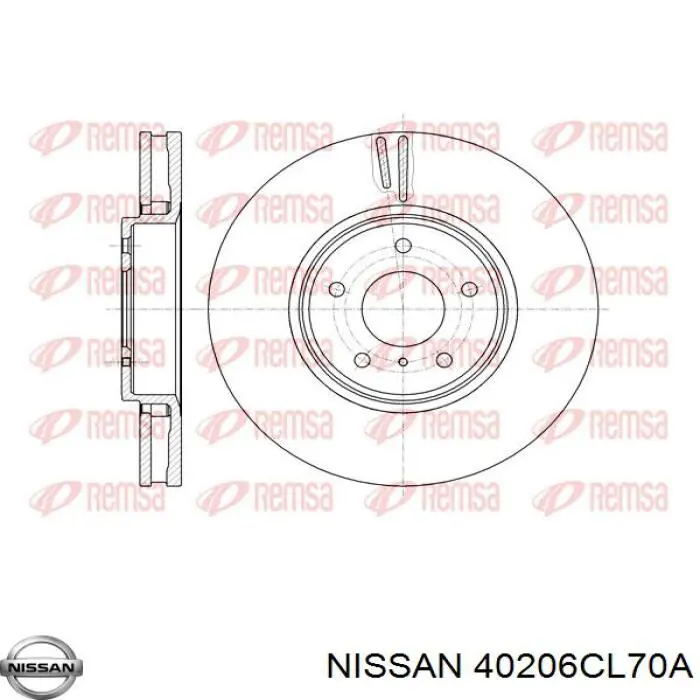 Disco do freio dianteiro Nissan/Infiniti 40206CL70A preço, a partir de 91,38 USD