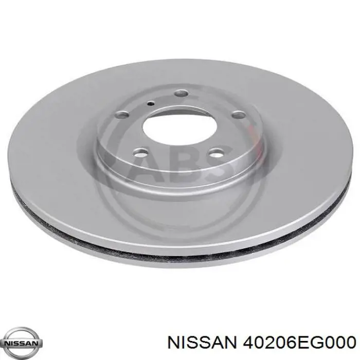 40206EG000 Nissan/Infiniti Disco do freio dianteiro