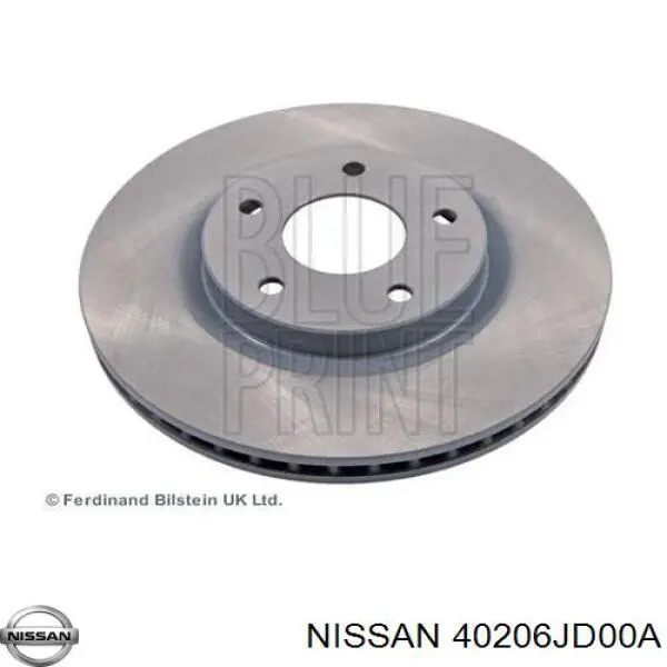 40206JD00A Nissan/Infiniti Disco do freio dianteiro