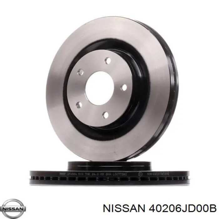 40206JD00B Nissan/Infiniti Disco do freio dianteiro