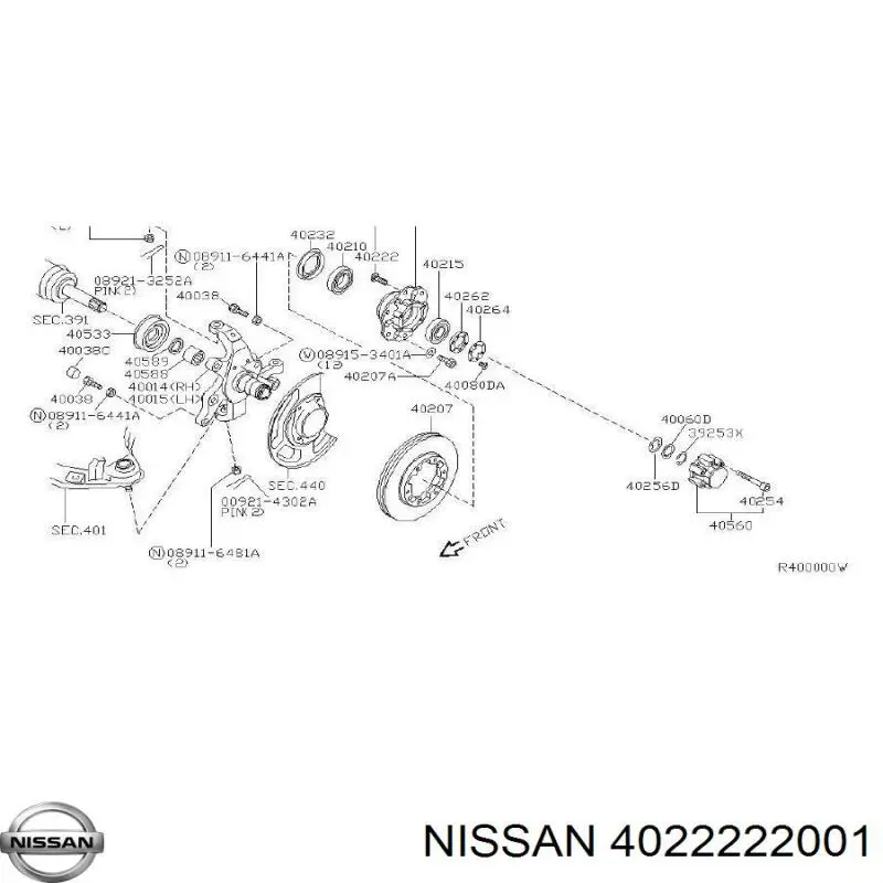 Prego de roda dianteiro Nissan/Infiniti 4022222001 preço, a partir de 2,62 USD