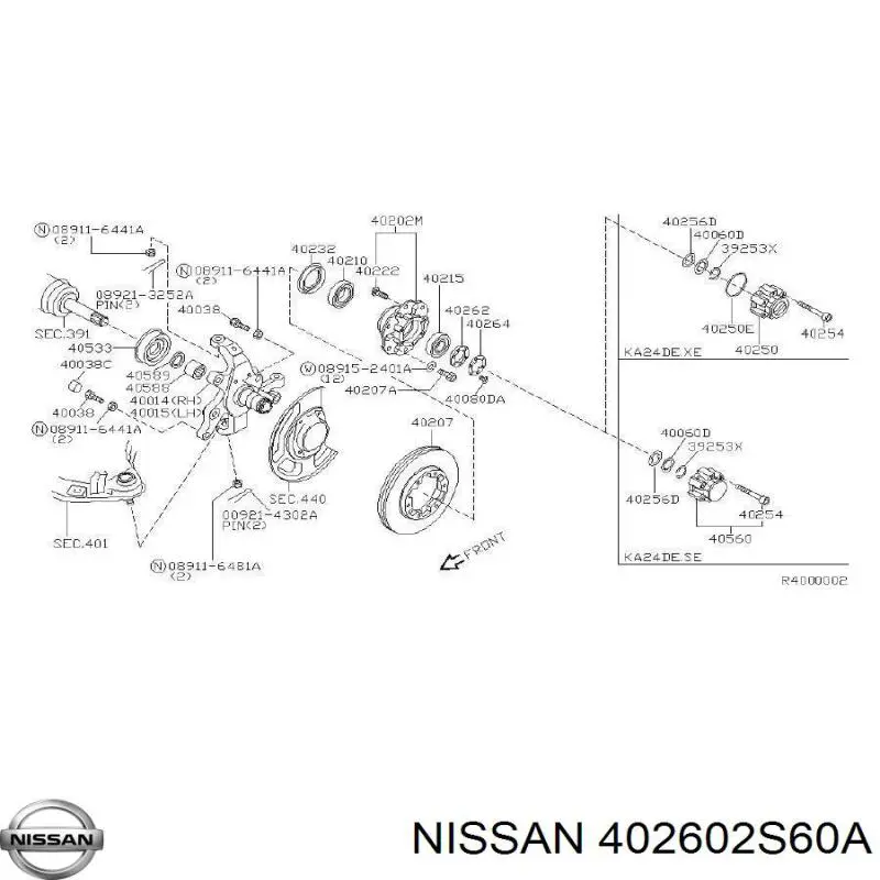  Nissan/Infiniti 402602S60A preço, a partir de 206,01 USD