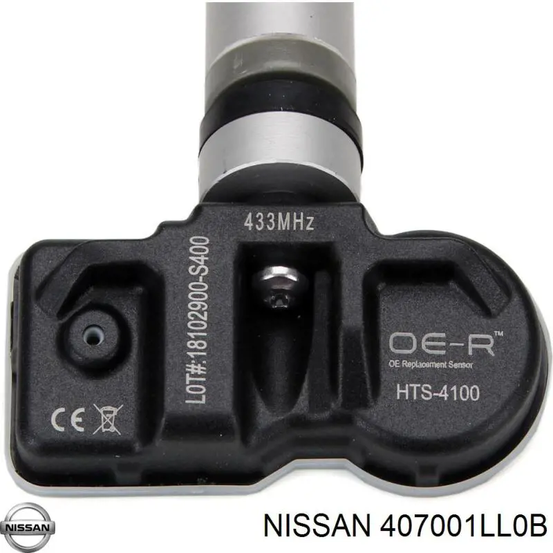 Sensor de pressão de ar nos pneus 407001LL0B Nissan/Infiniti