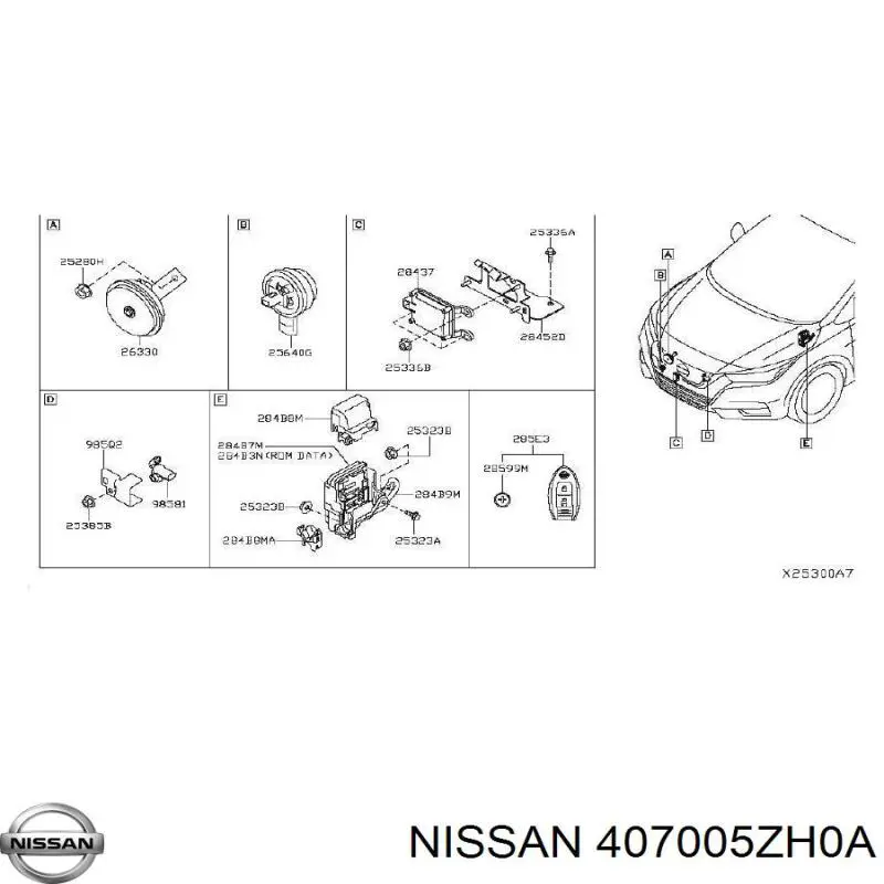 Sensor de pressão de ar nos pneus Nissan/Infiniti 407005ZH0A preço, a partir de 59,58 USD
