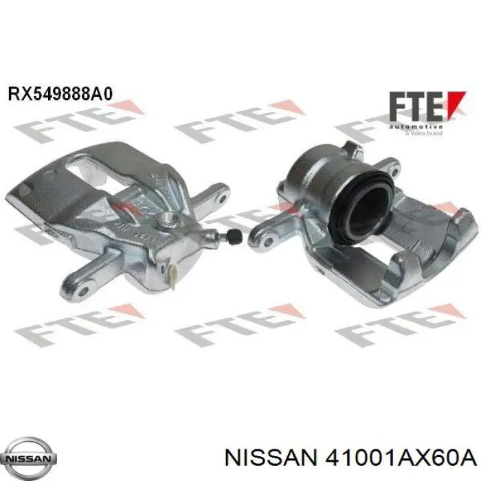Compre 41001AX60A Nissan/Infiniti Suporte do freio dianteiro direito