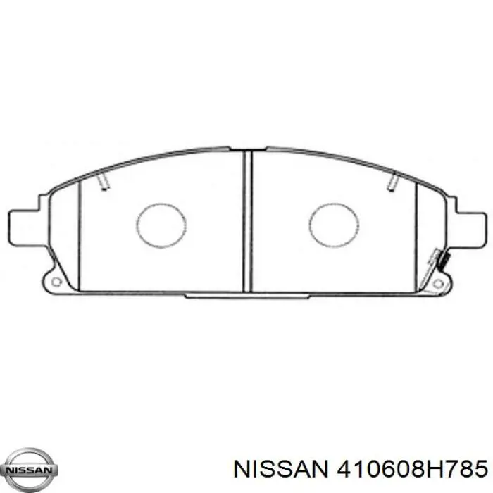 Compre 410608H785 Nissan/Infiniti Sapatas do freio dianteiras de disco