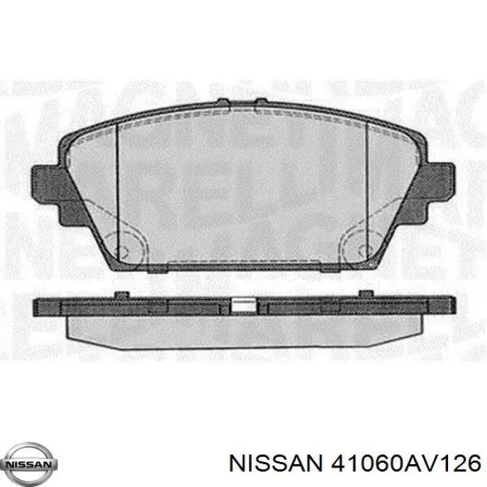 Compre 41060AV126 Nissan/Infiniti Sapatas do freio dianteiras de disco