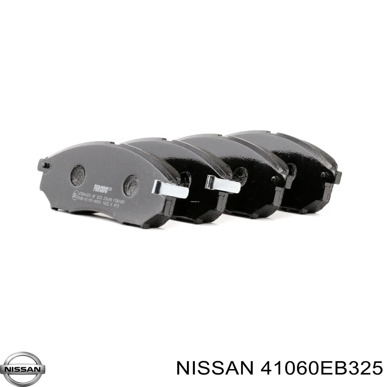 41060EB325 Nissan/Infiniti Sapatas do freio dianteiras de disco