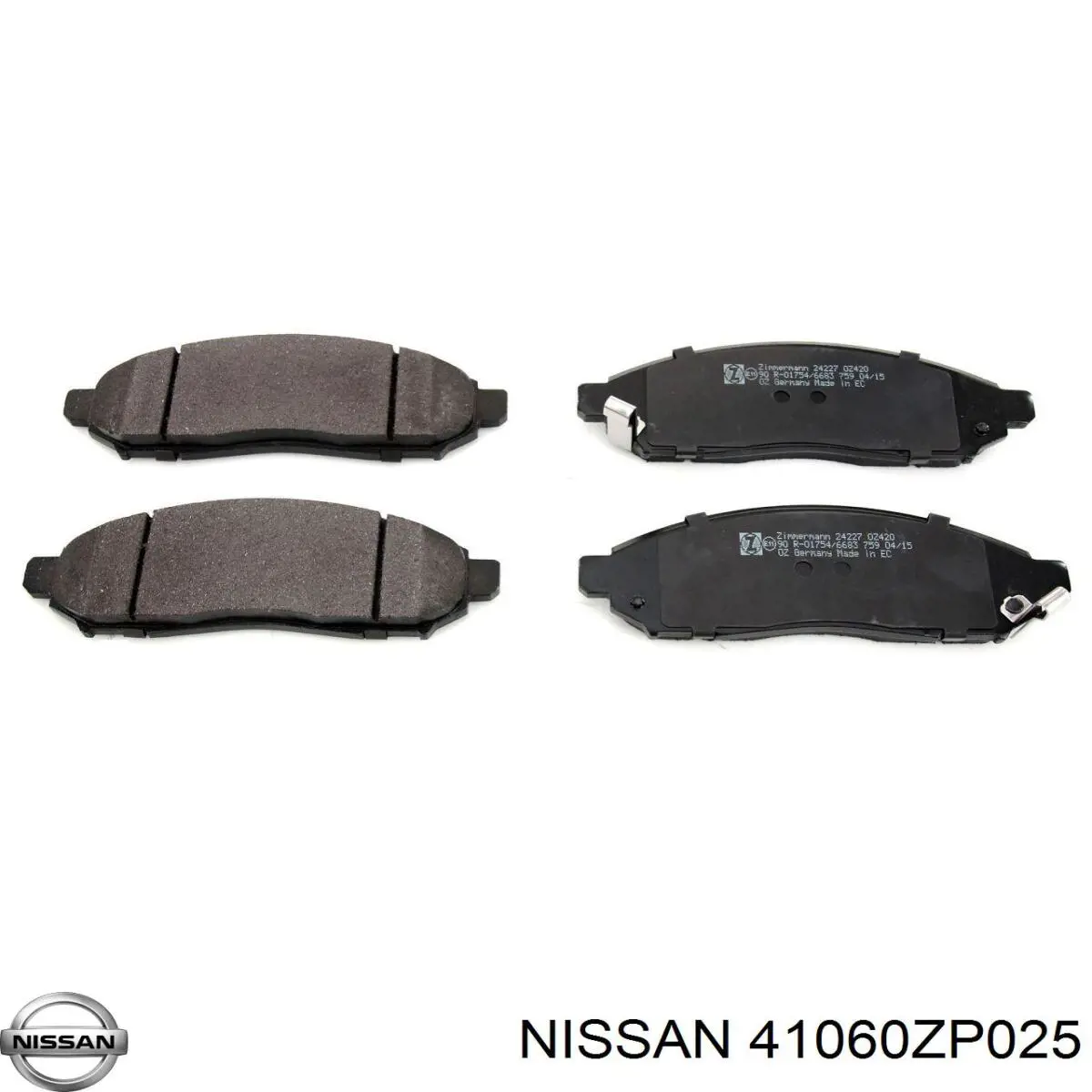Sapatas do freio dianteiras de disco Nissan/Infiniti 41060ZP025 preço, a partir de 28,79 USD