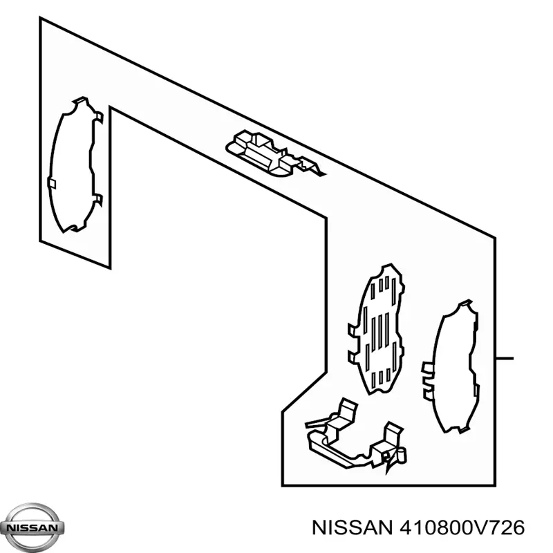 Kit de molas de fixação de sapatas de disco dianteiras Nissan/Infiniti 410800V726 preço, a partir de 14,72 USD