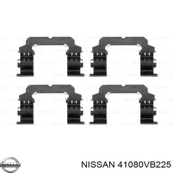  Kit de reparação dos freios dianteiros Nissan Patrol SUV (Y61) (1997 - 2010) 