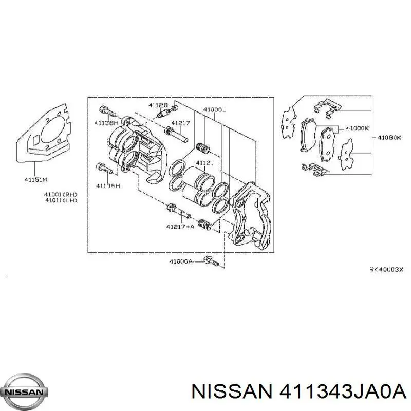  Nissan/Infiniti 411343JA0A preço, a partir de 9,28 USD