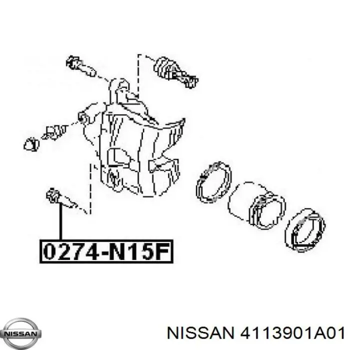 Guia de suporte dianteiro Nissan/Infiniti 4113901A01 preço, a partir de 9,65 USD