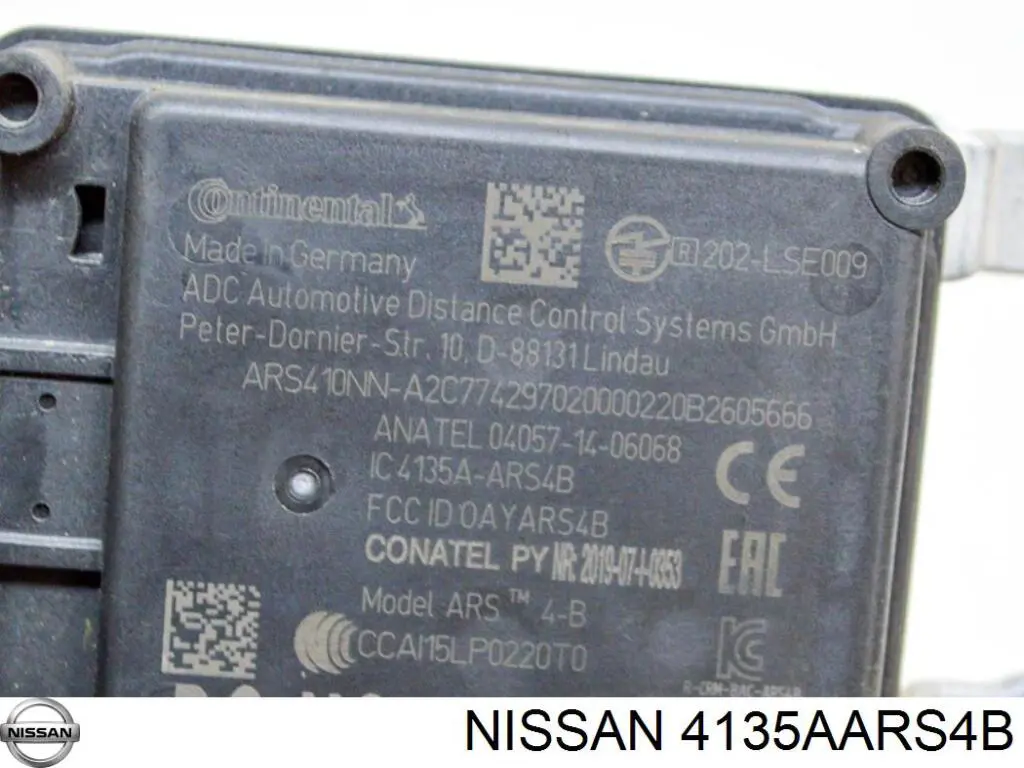 Sensor de radar de distância Nissan/Infiniti 4135AARS4B
