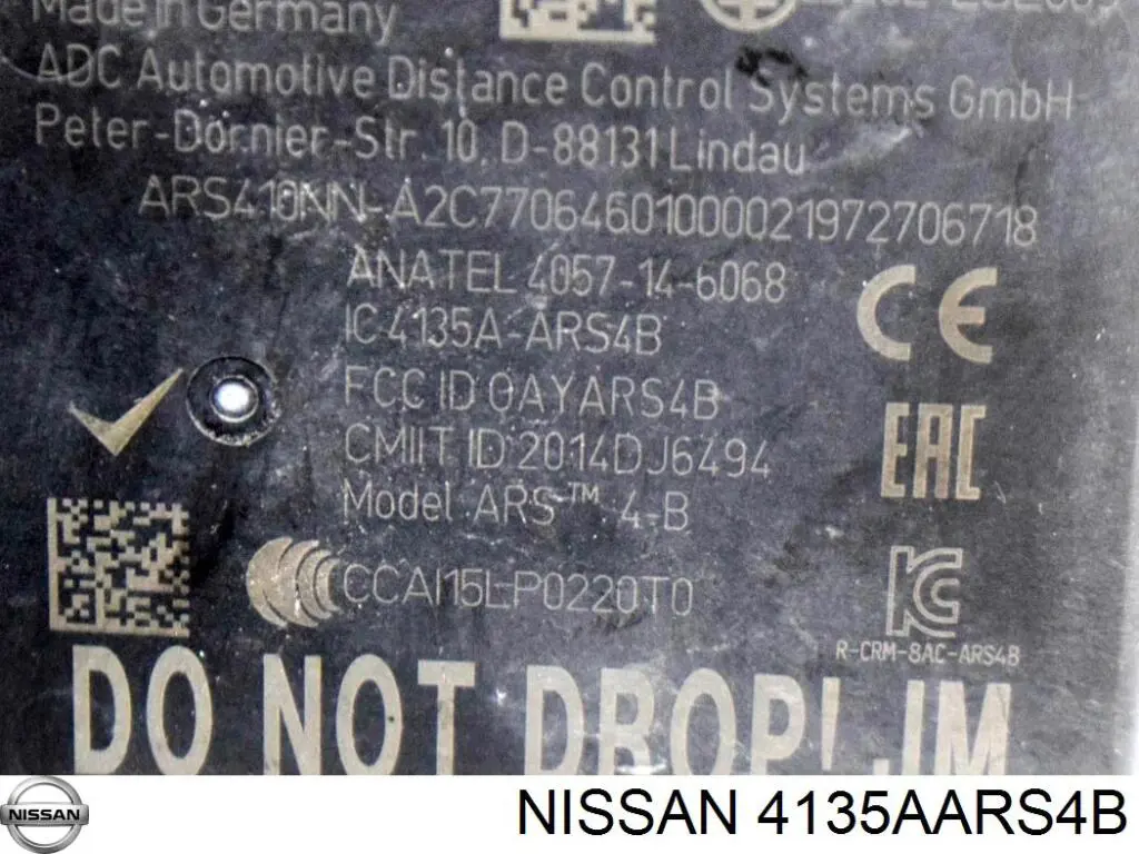 4135AARS4B Nissan/Infiniti Sensor de radar de distância