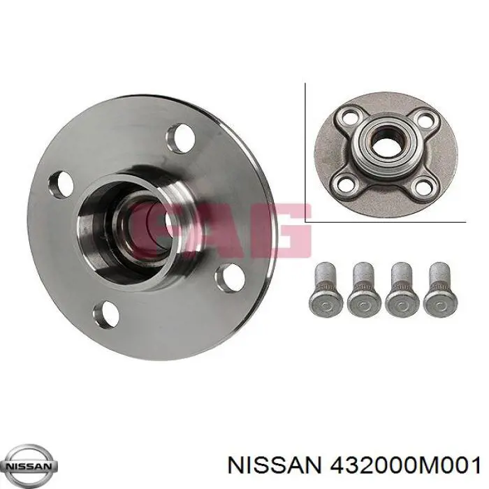Compre 432000M001 Nissan/Infiniti Cubo traseiro