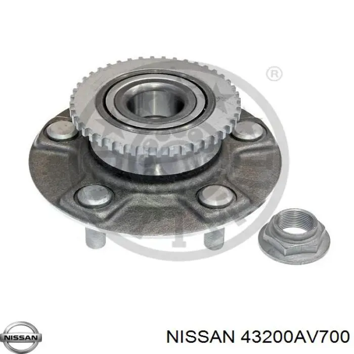 Cubo traseiro Nissan/Infiniti 43200AV700 preço, a partir de 88,69 USD