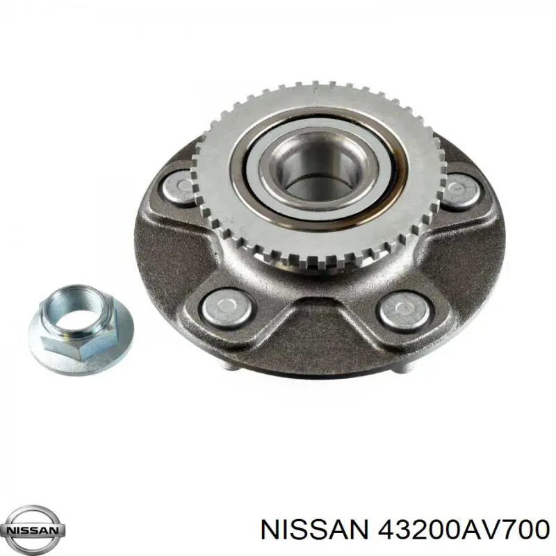 43200AV700 Nissan/Infiniti Cubo traseiro