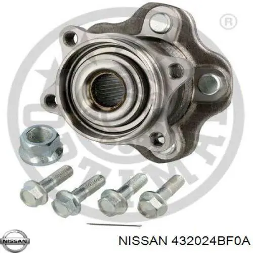 Cubo traseiro Nissan/Infiniti 432024BF0A preço, a partir de 90,45 USD